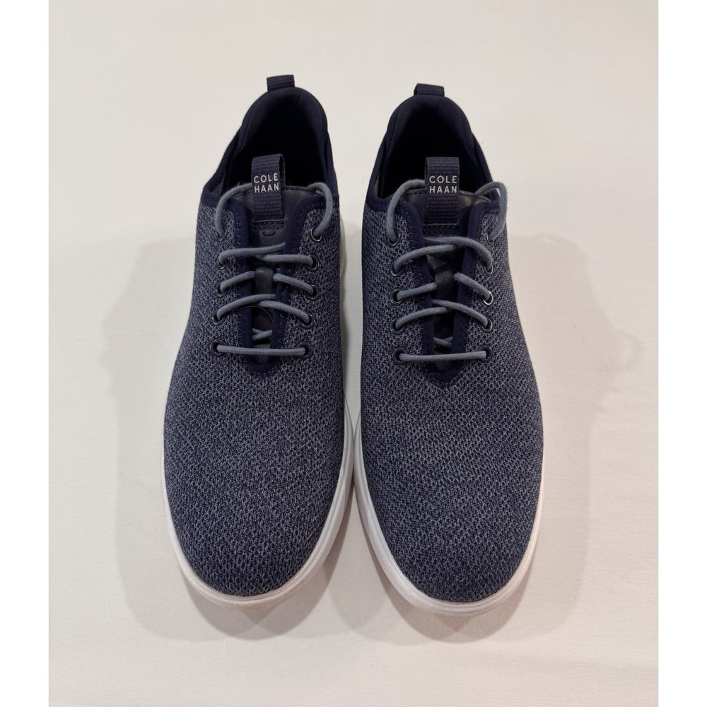 Cole Haan Grand OS Knit Sneakers Mens 10M Navy Lace Up Casual Walking Shoes